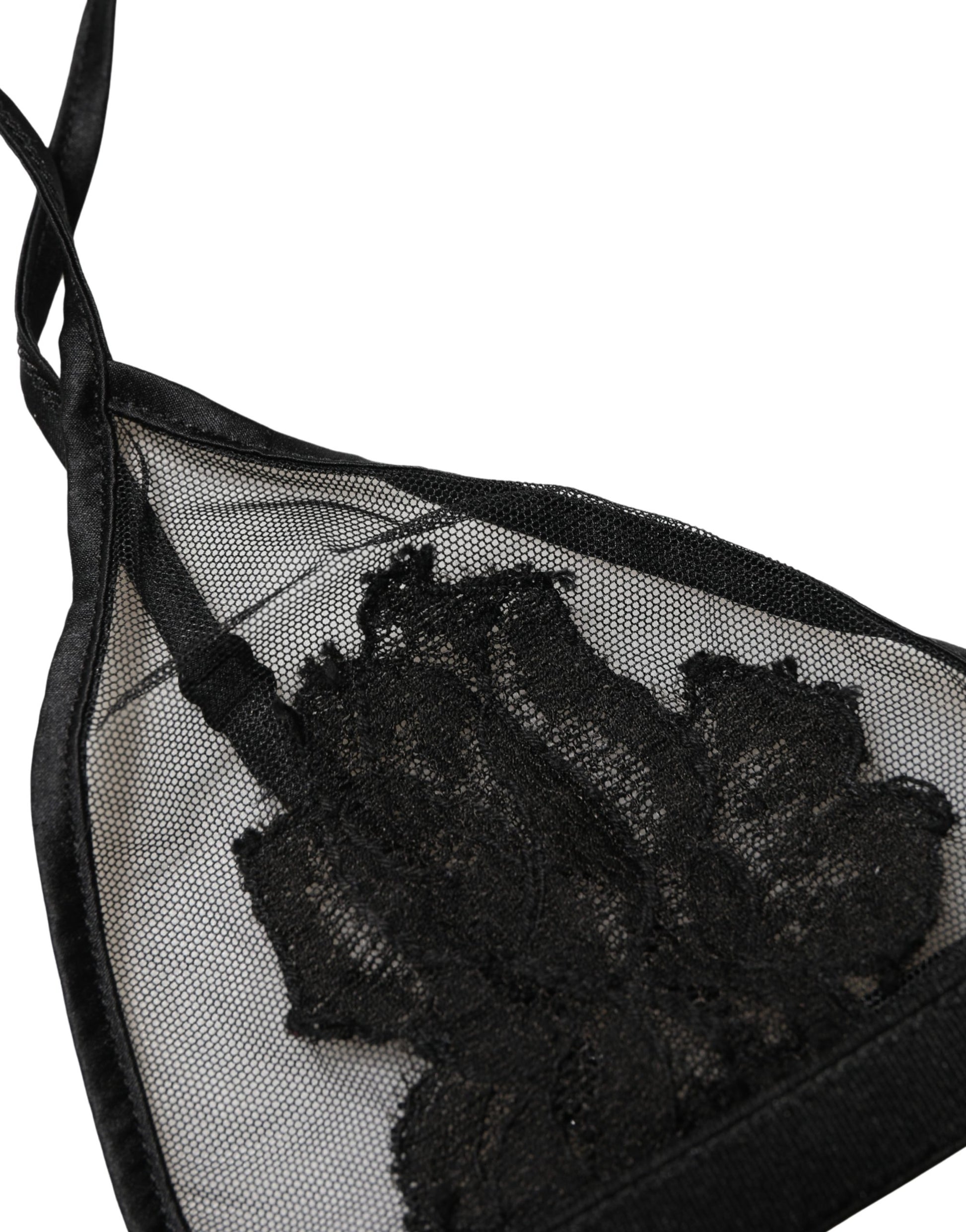 Dolce & Gabbana Black Bras for Women side view