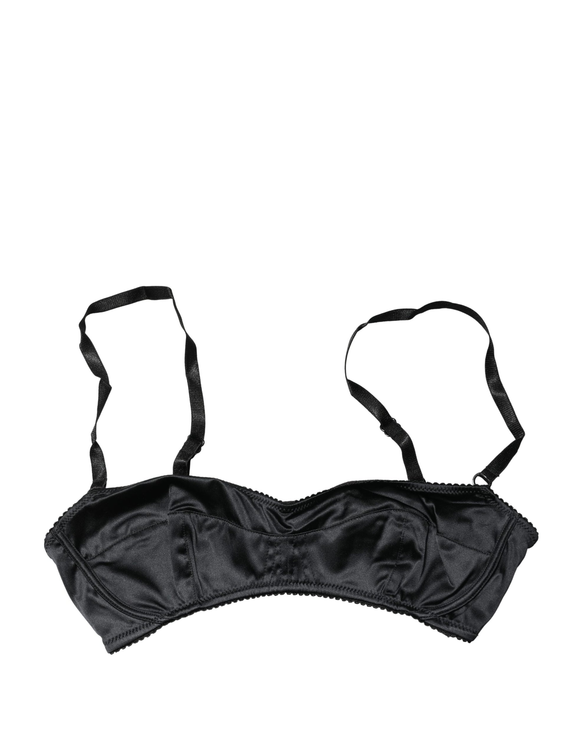 Soutien-gorge balconnet Dolce & Gabbana noir avec armatures semi-rembourrées