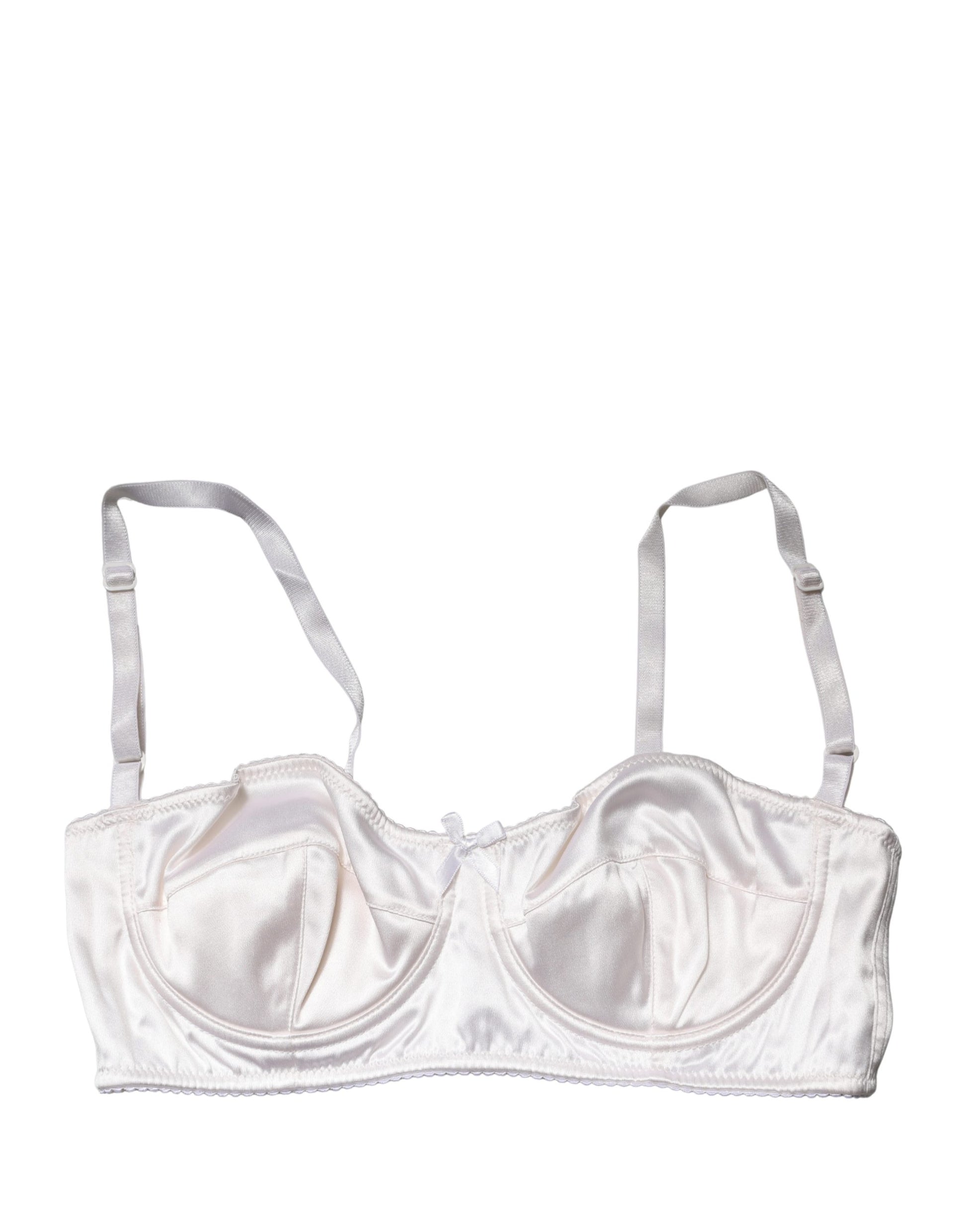 Soutien-gorge balconnet Dolce & Gabbana blanc semi-rembourré à armatures