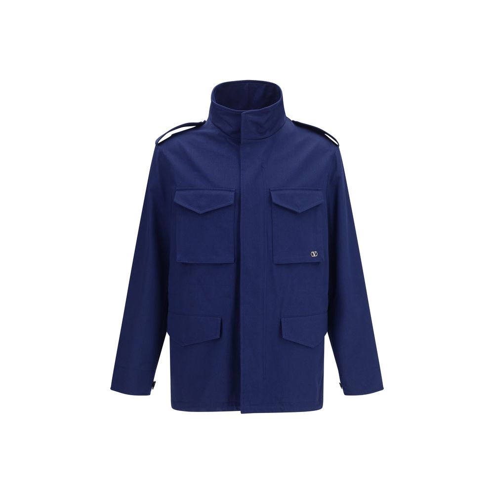 Manteau en coton bleu Valentino