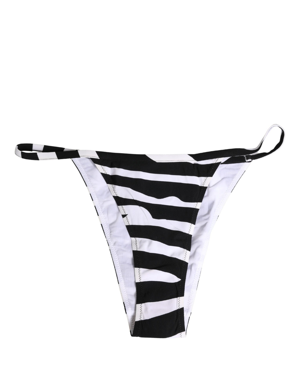 Haut et bas de maillot de bain Dolce & Gabbana motif zèbre noir et blanc