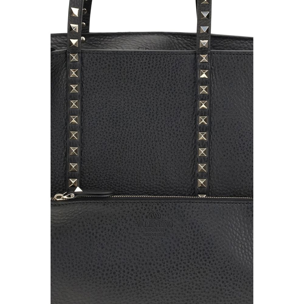 Valentino Garavani Black Shoulder Bag for Women side view
