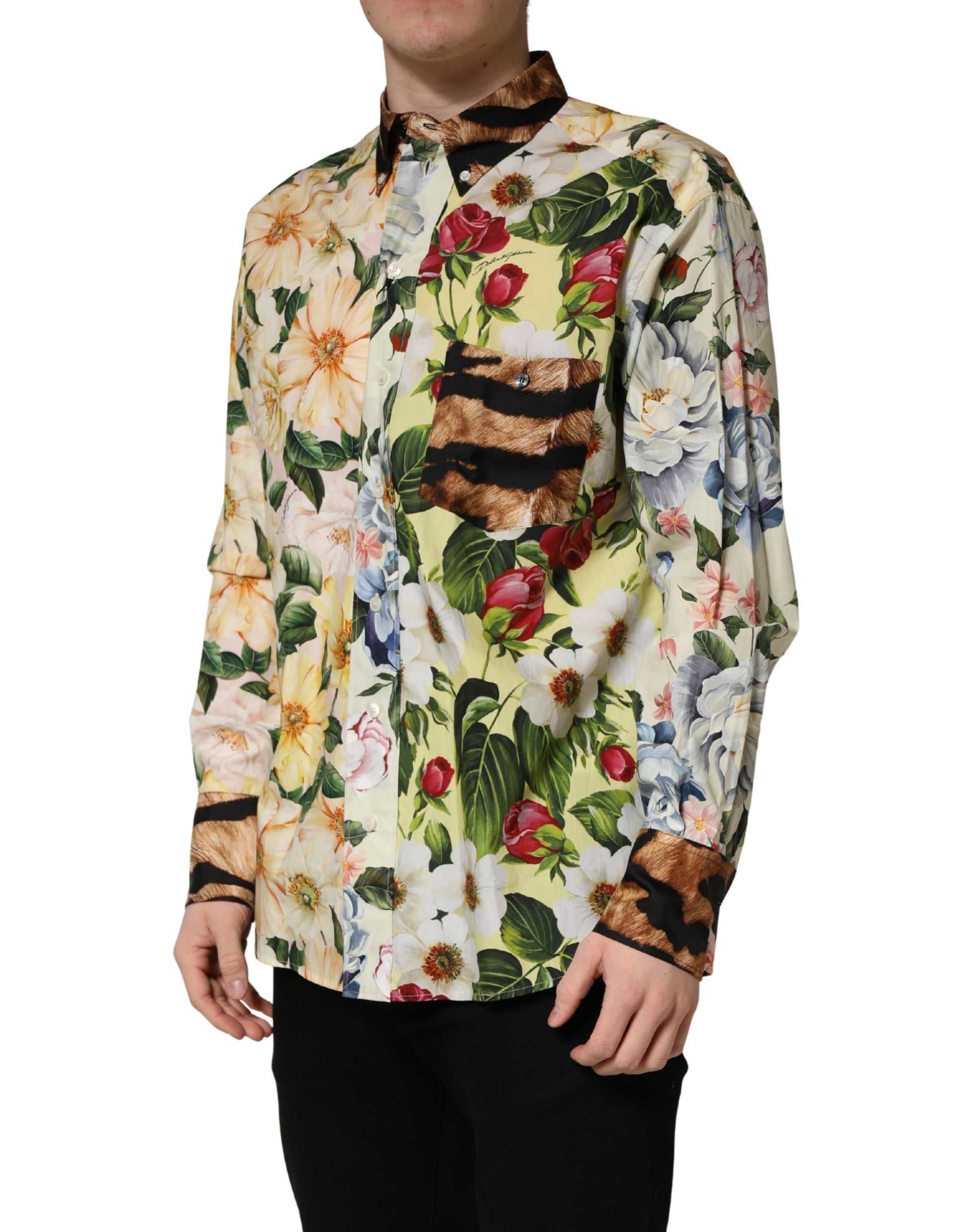 Dolce & Gabbana Multicolor Dress Shirt for Men detail view