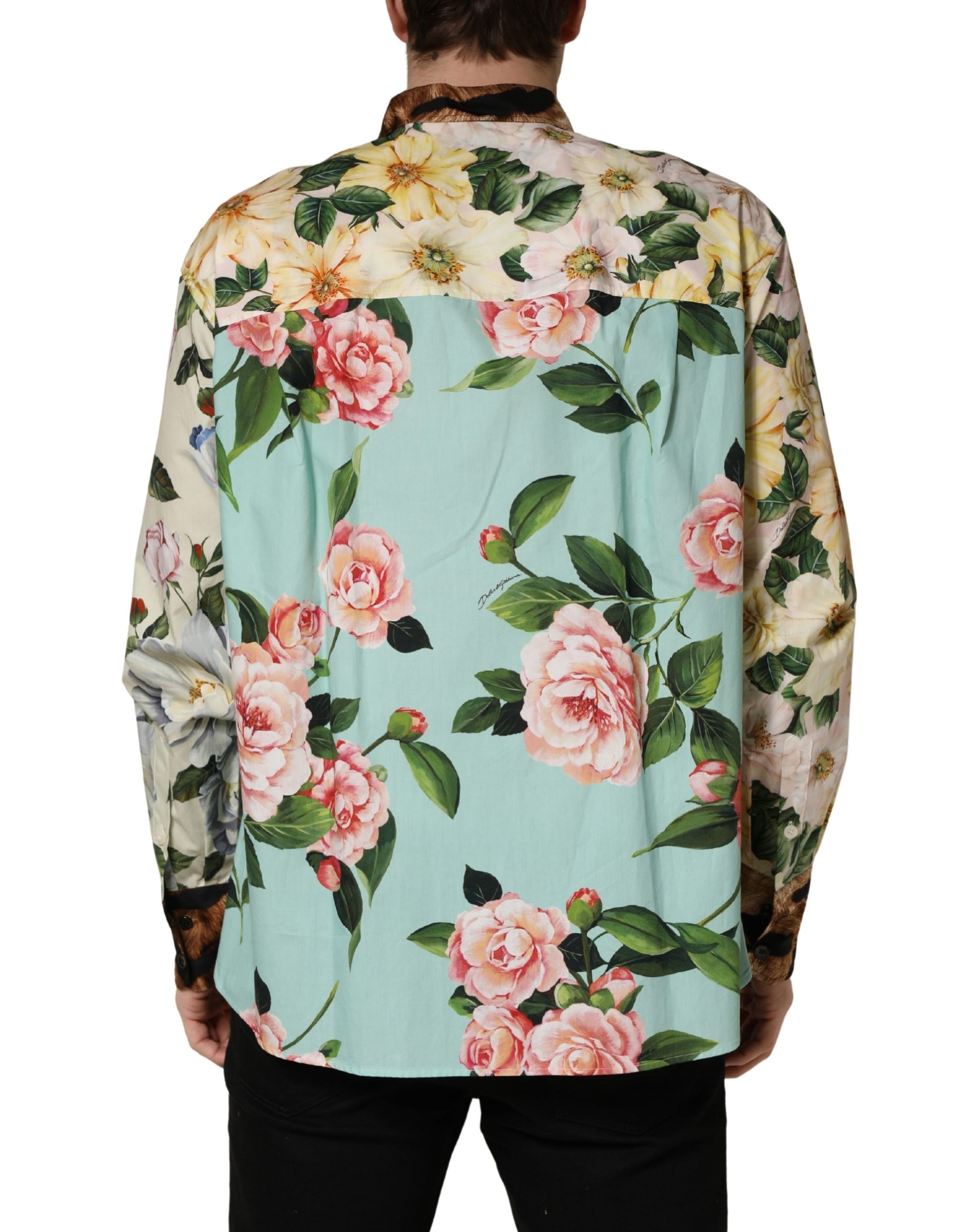 Dolce & Gabbana Multicolor Dress Shirt for Men side view