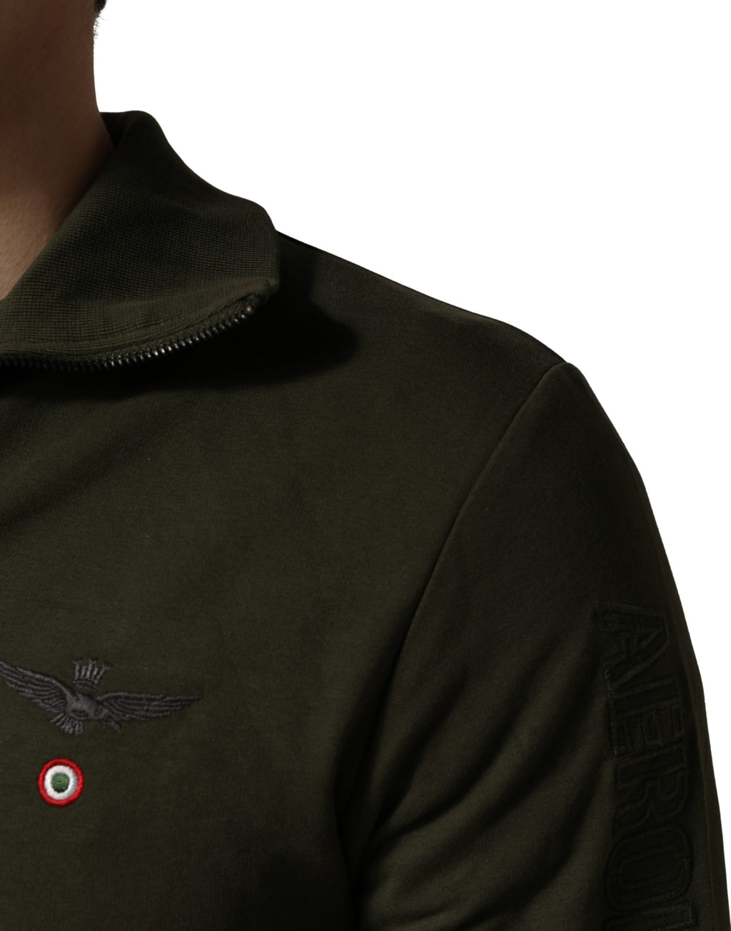 Aeronautica Militare Green Sweatshirt for Men additional view