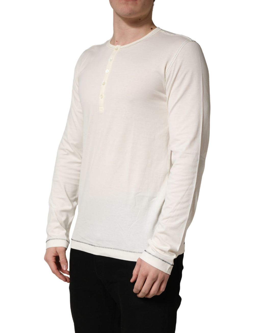 Dolce & Gabbana White Sweatshirt for Men detail view