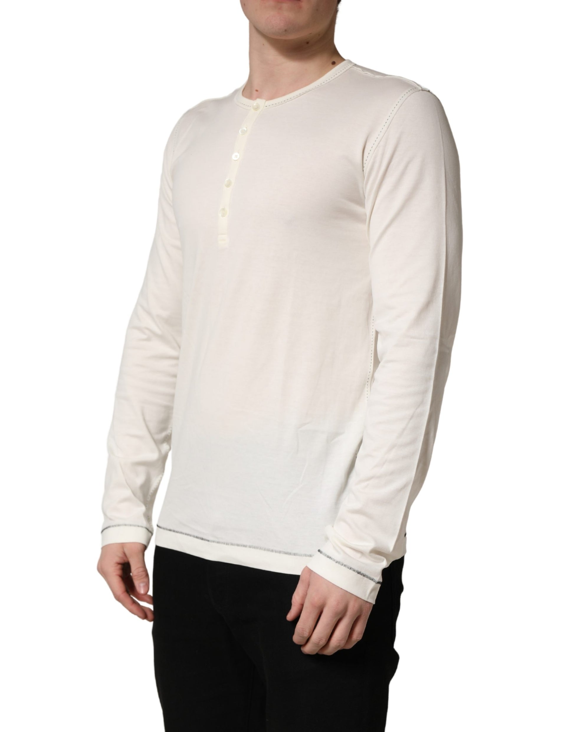 Dolce & Gabbana White Sweatshirt for Men detail view