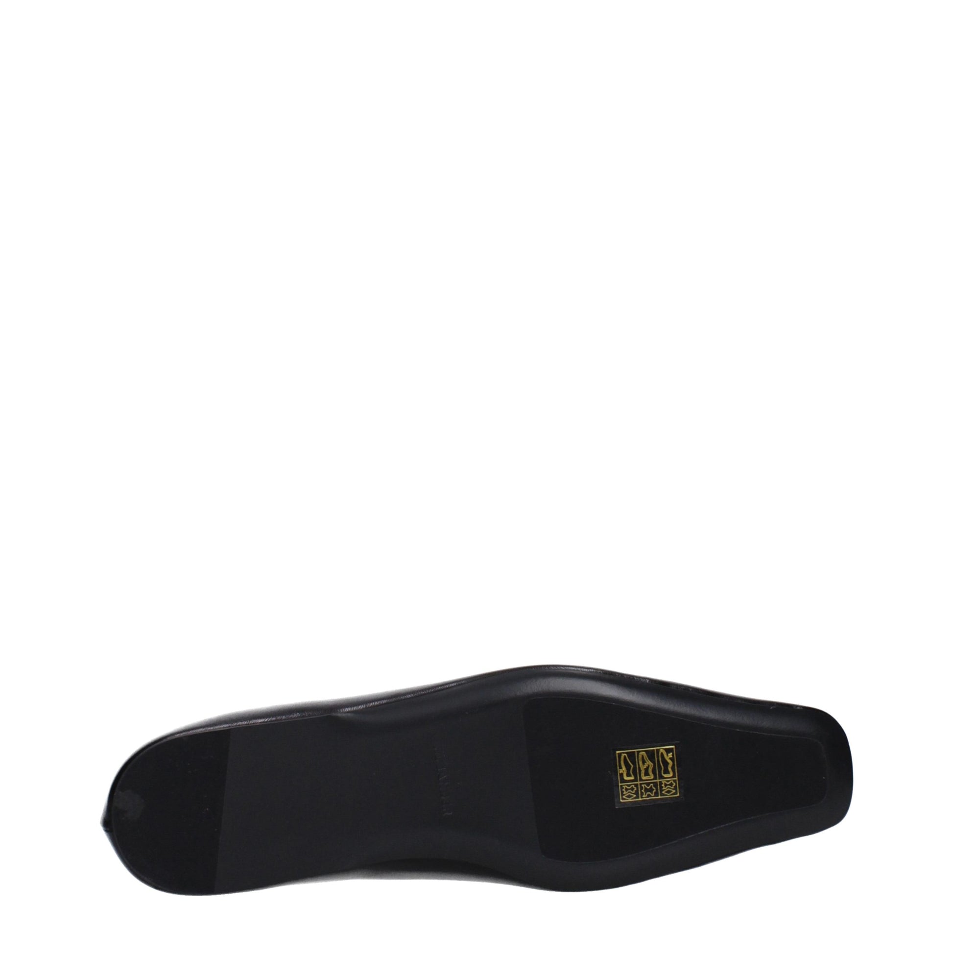 Jil Sander Black Leather Ballet Flats