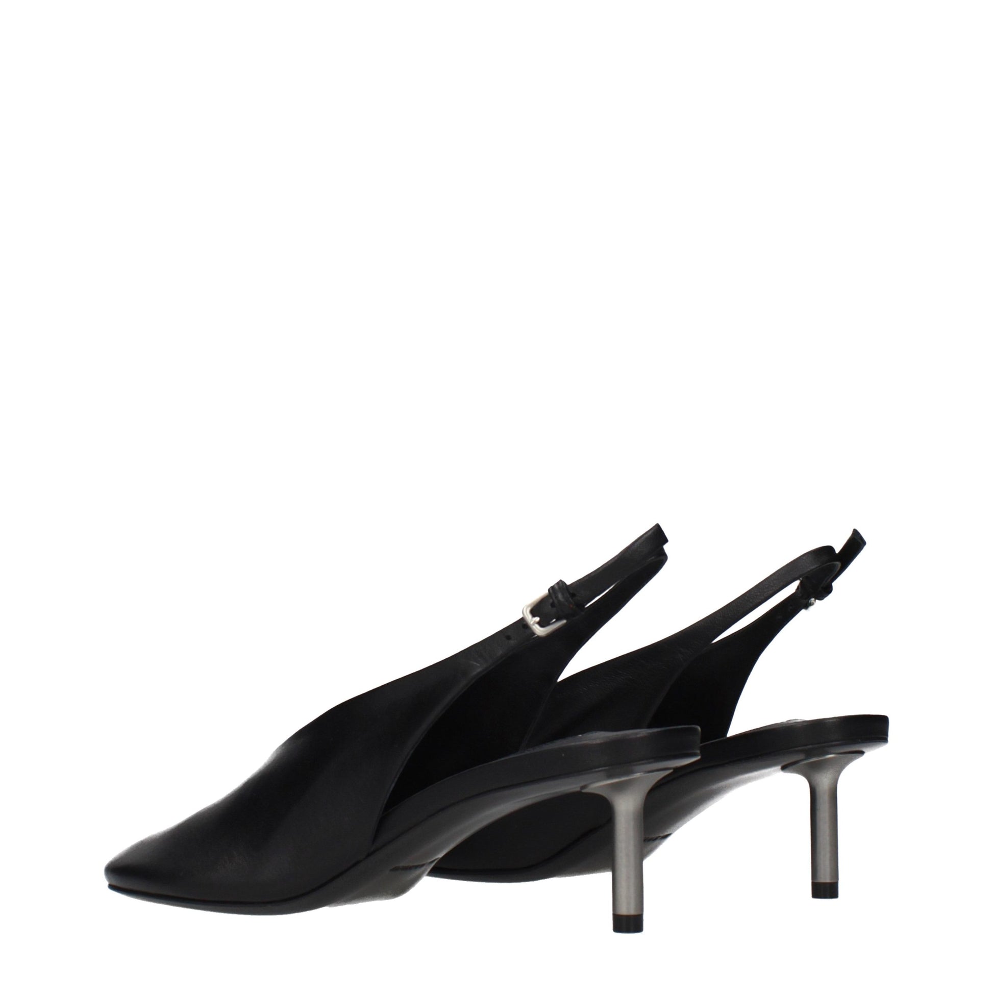 Jil Sander Black Leather High Heel Pumps