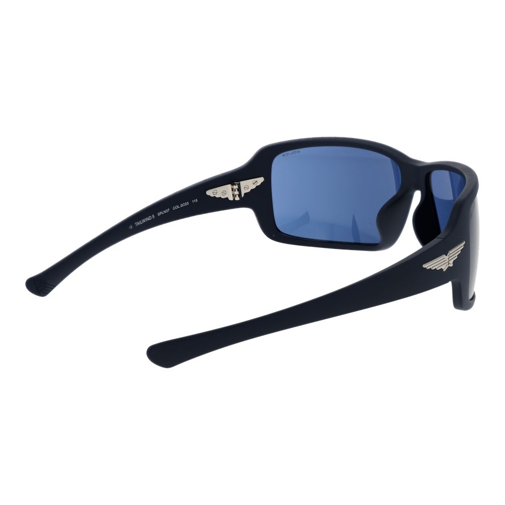 Lunettes de soleil en plastique bleu Police