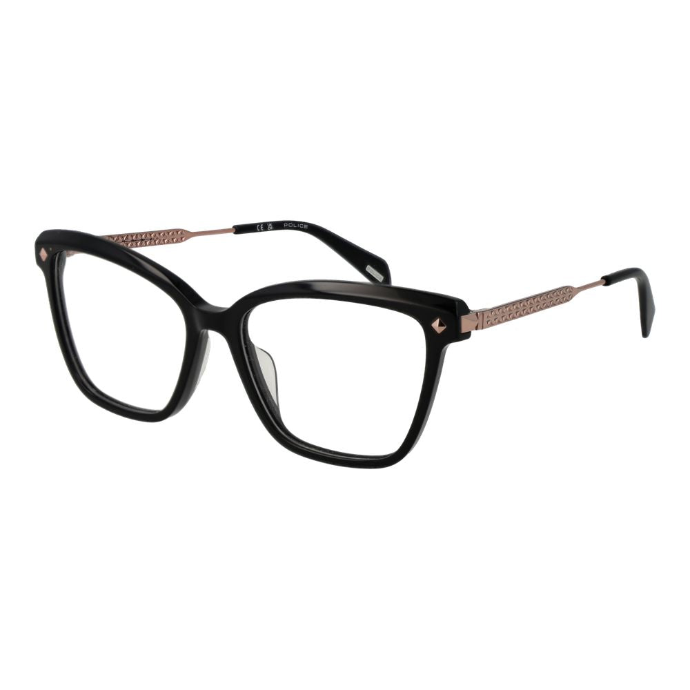 Lunettes Police en métal noires (montures)