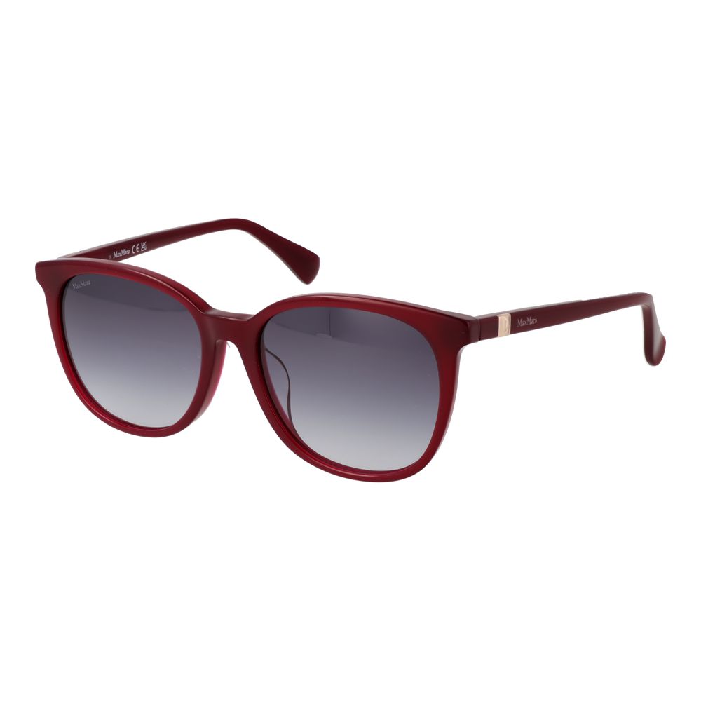 Lunettes de soleil Max Mara en acétate bordeaux