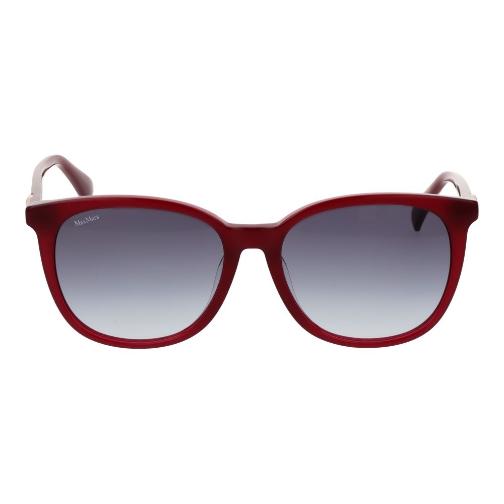 Lunettes de soleil Max Mara en acétate bordeaux
