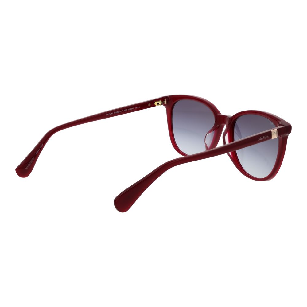 Lunettes de soleil Max Mara en acétate bordeaux