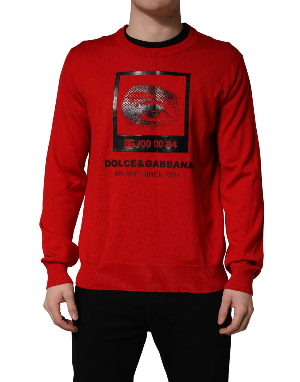 Dolce & Gabbana Red Sweatshirt for Men detail view