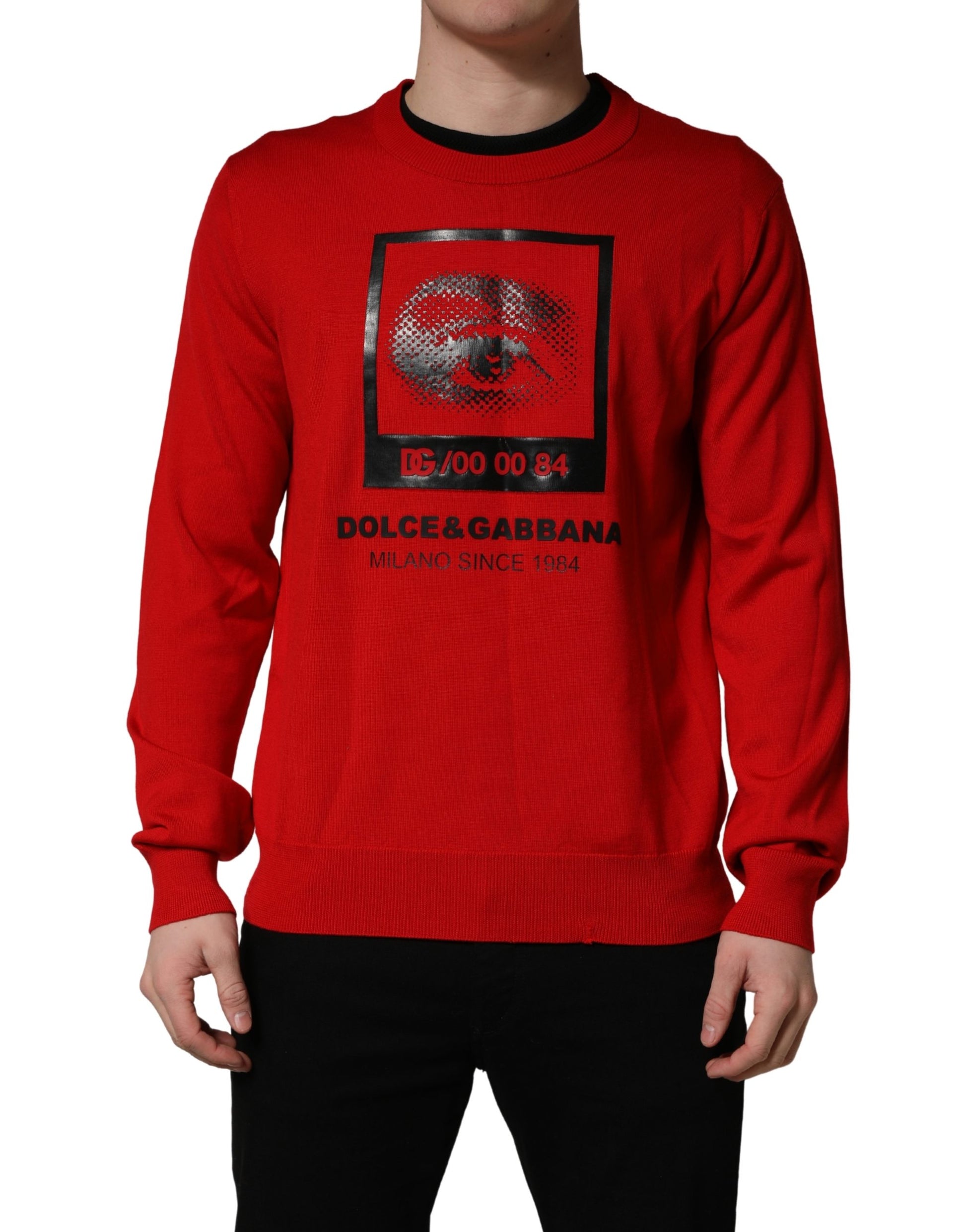 Dolce & Gabbana Red Sweatshirt for Men detail view