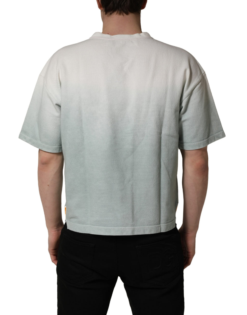 Dolce & Gabbana Green Short-Sleeve Shirt for Men side view