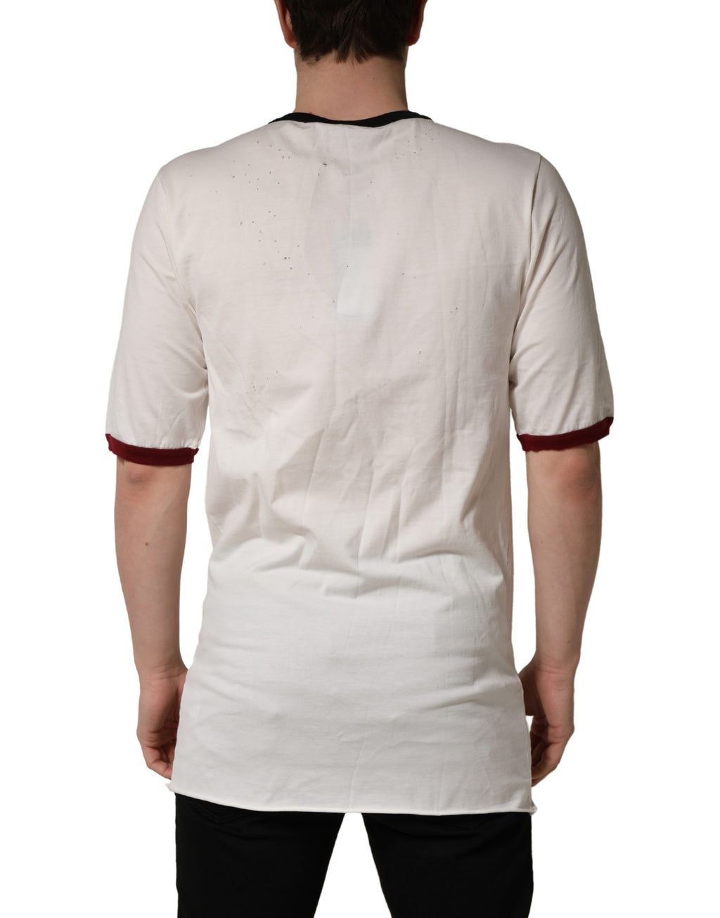 Dolce & Gabbana White Short-Sleeve Shirt for Men side view