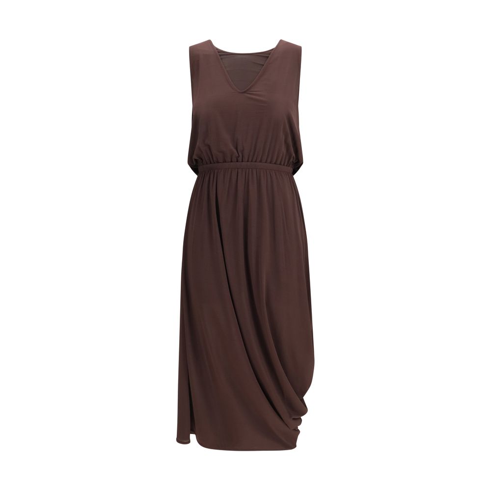 Robe décontractée Lemaire en viscose marron