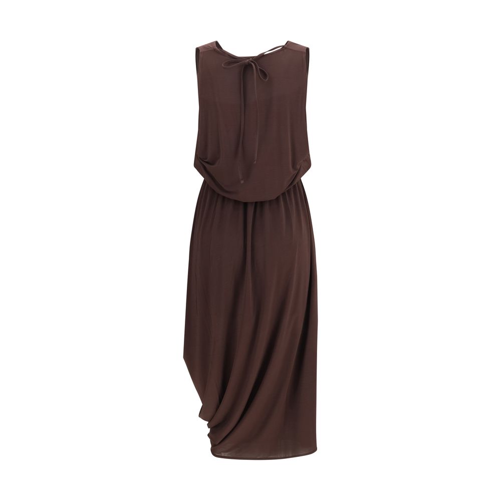Robe décontractée Lemaire en viscose marron