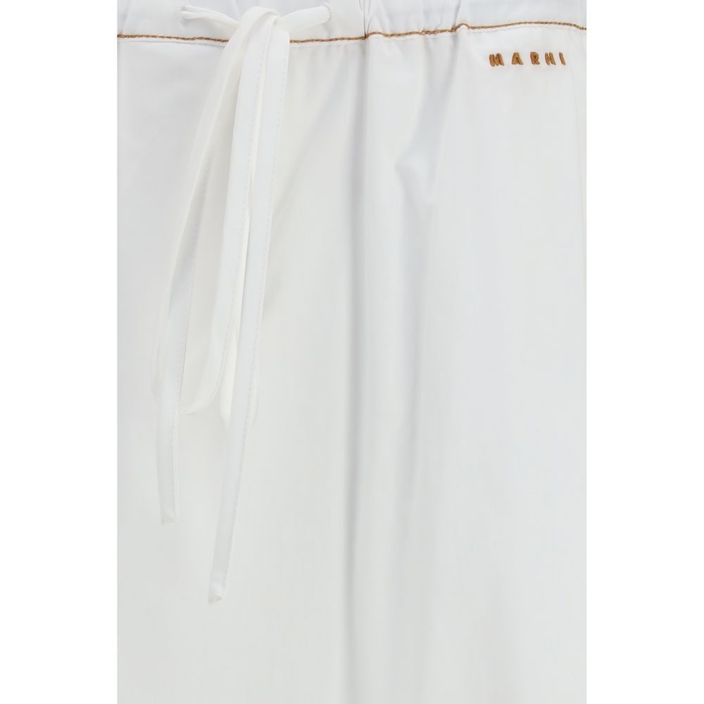 Marni White Casual Pants for Women detail view