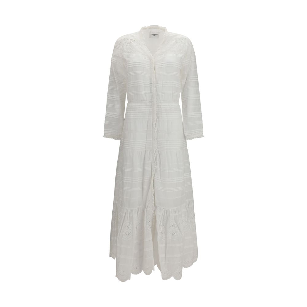 Robe décontractée Marant Etoile en coton blanc