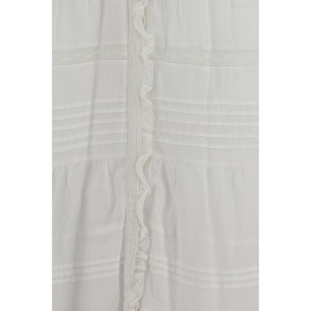 Robe décontractée Marant Etoile en coton blanc