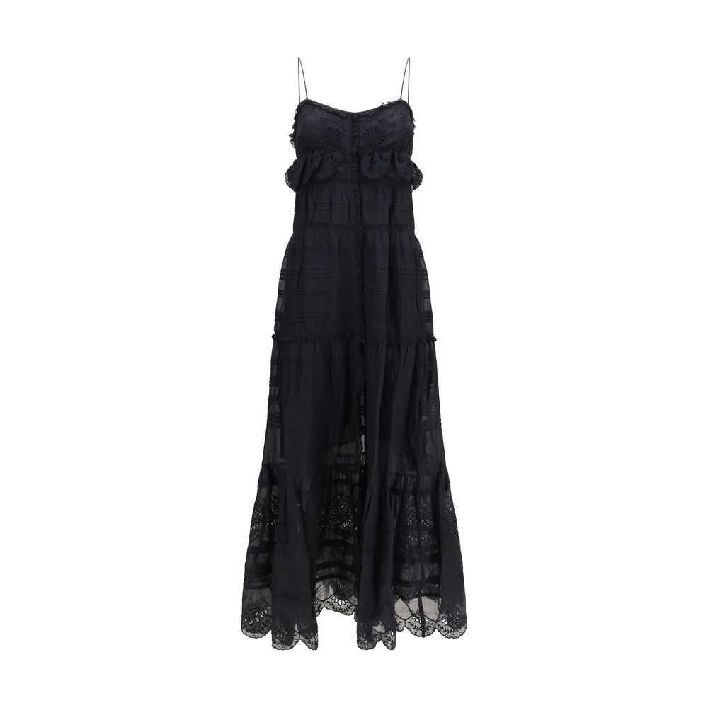 Robe décontractée Marant Étoile en coton noir
