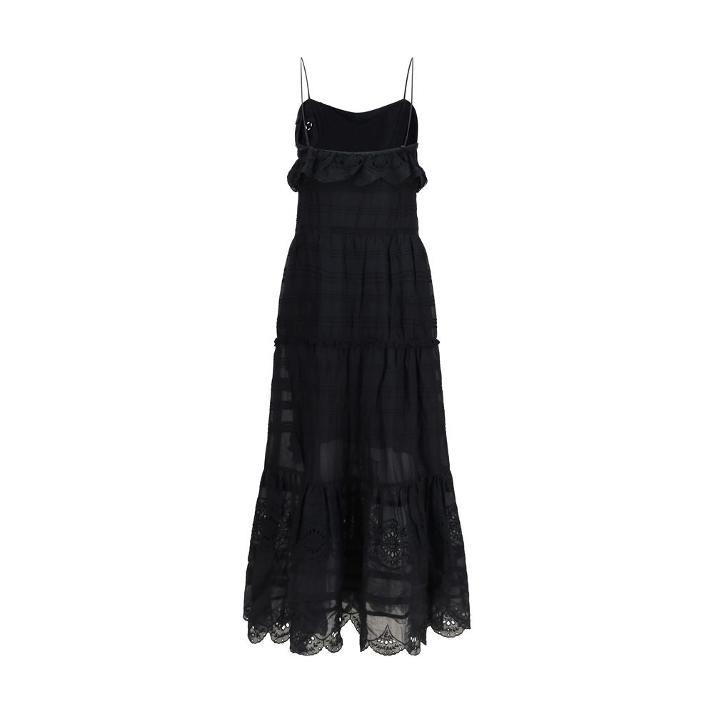 Robe décontractée Marant Étoile en coton noir
