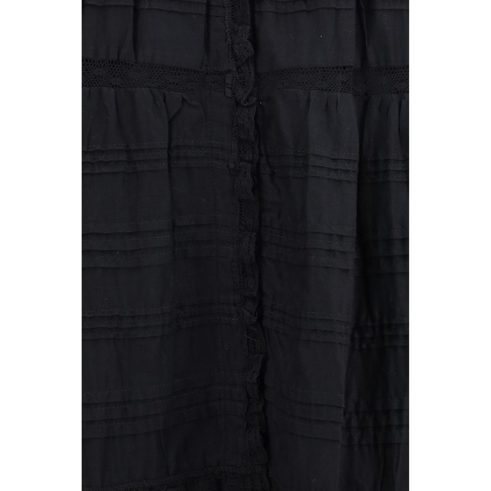Robe décontractée Marant Étoile en coton noir
