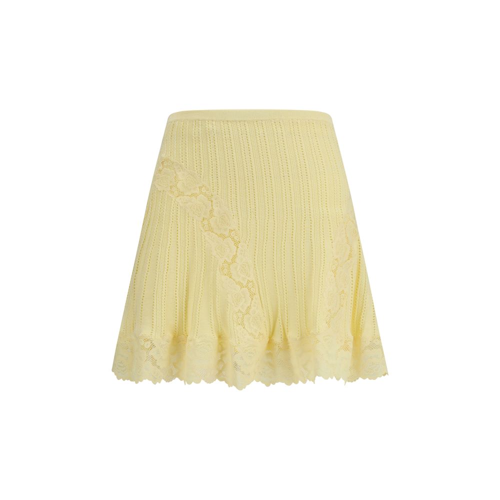 Mini-jupe bicolore en viscose Self-Portrait