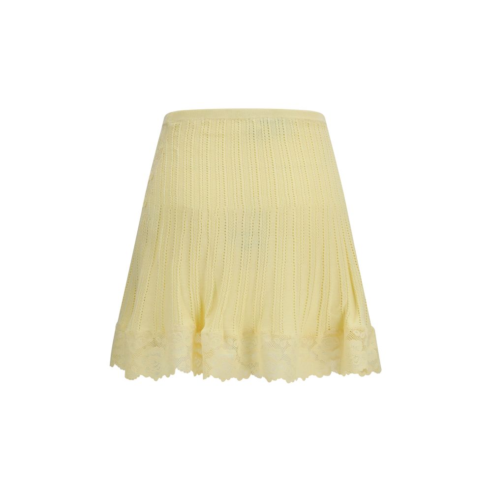 Mini-jupe bicolore en viscose Self-Portrait
