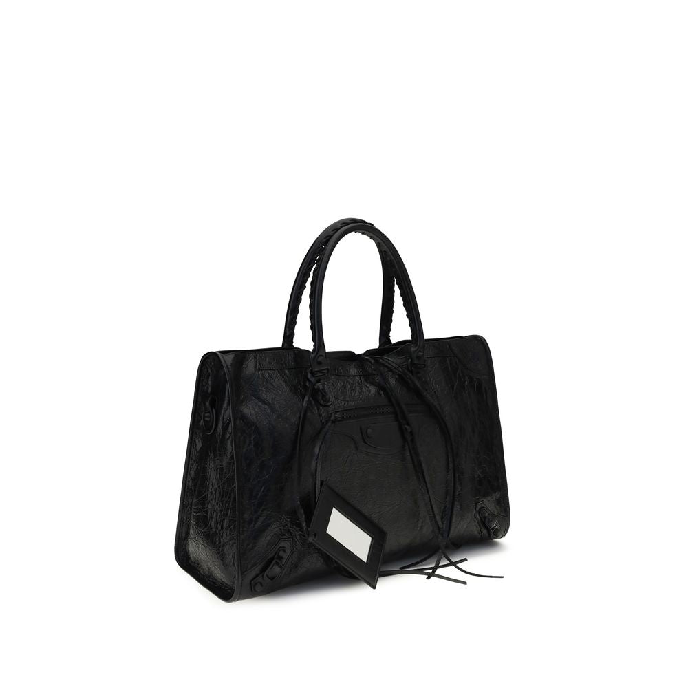 Sac bandoulière Balenciaga en agneau noir Ovis Aries Aries