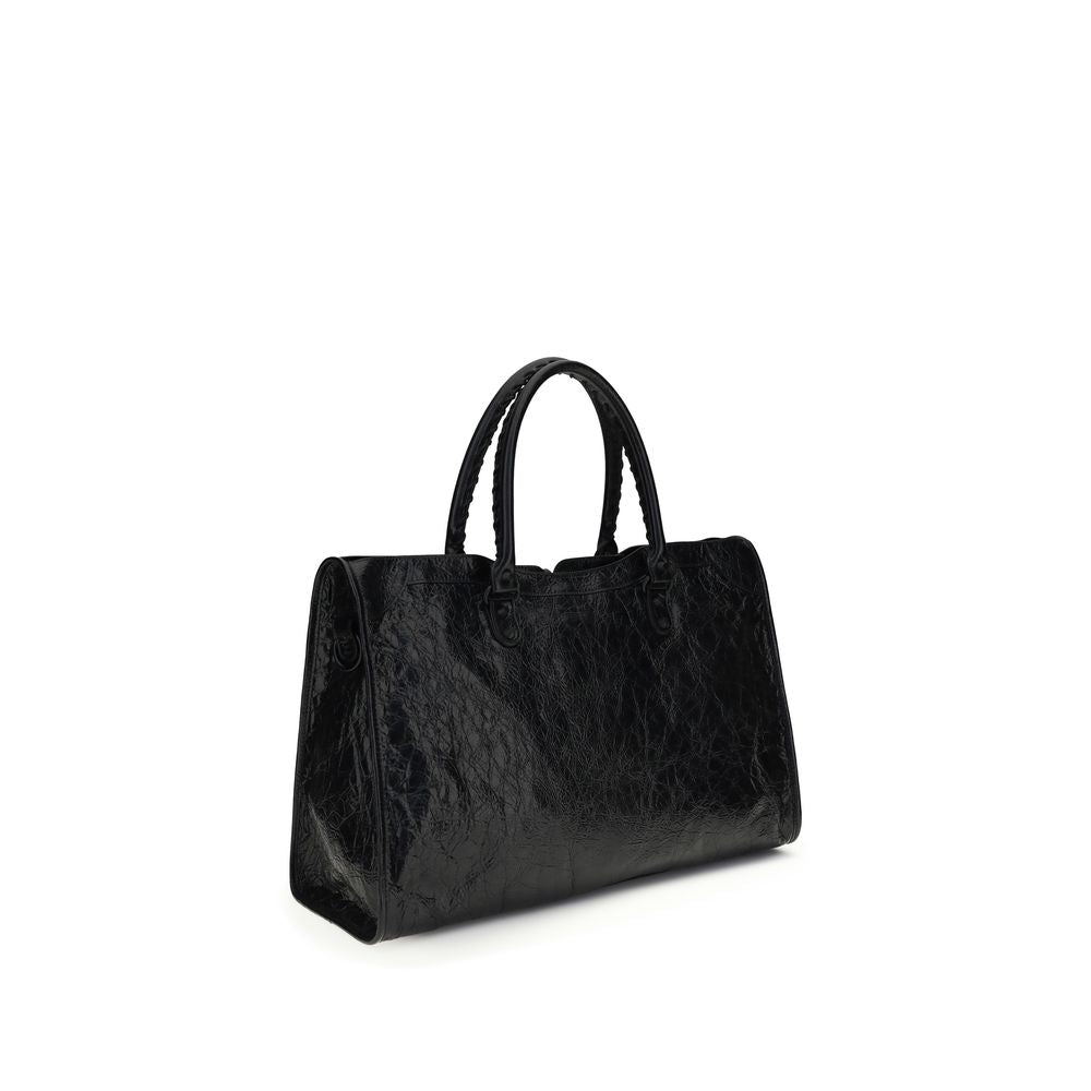 Sac bandoulière Balenciaga en agneau noir Ovis Aries Aries