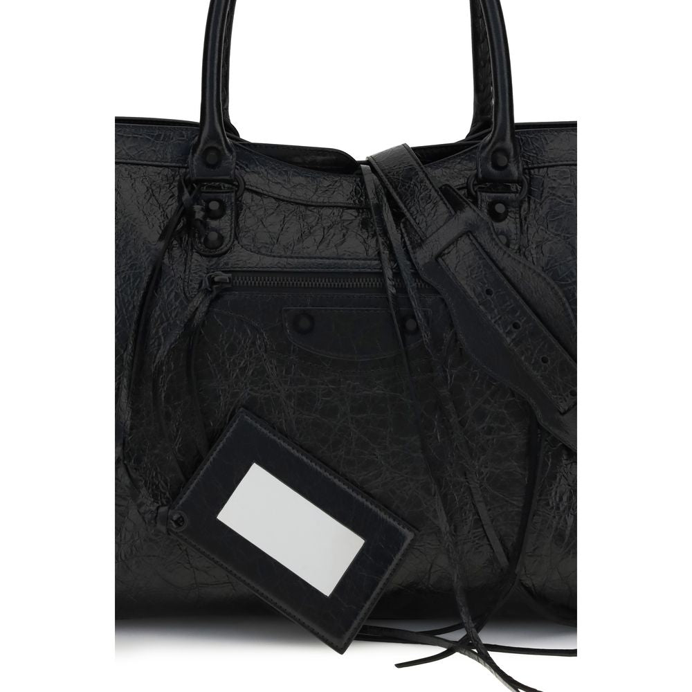 Sac bandoulière Balenciaga en agneau noir Ovis Aries Aries