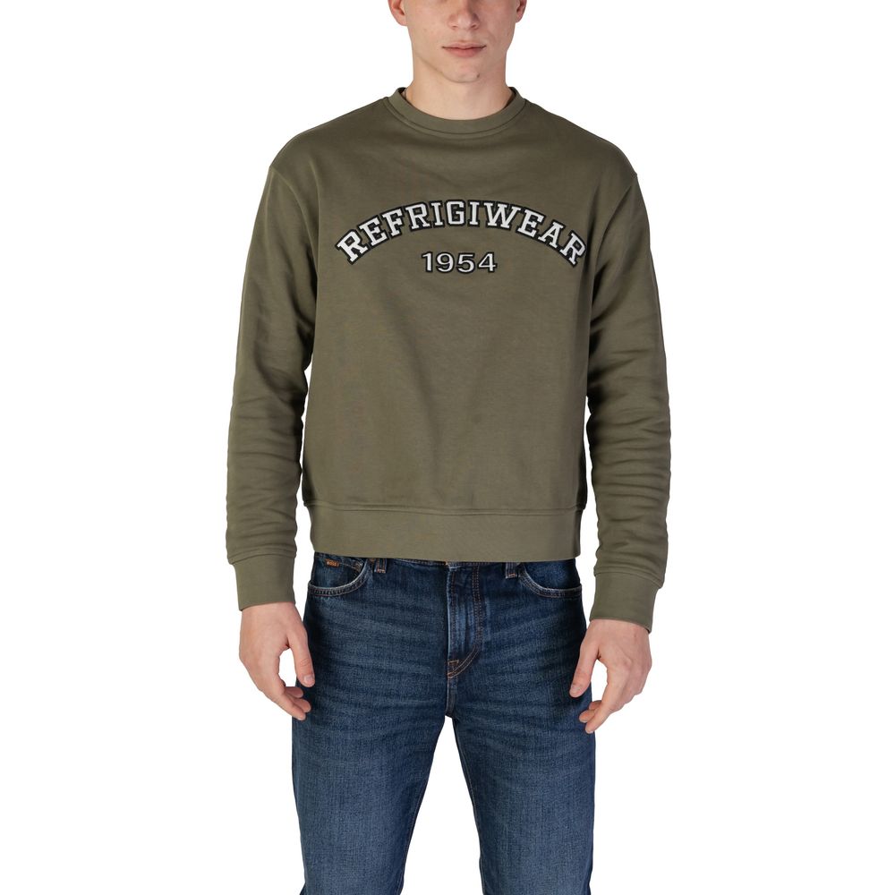 Sweat-shirt Refrigiwear vert en coton