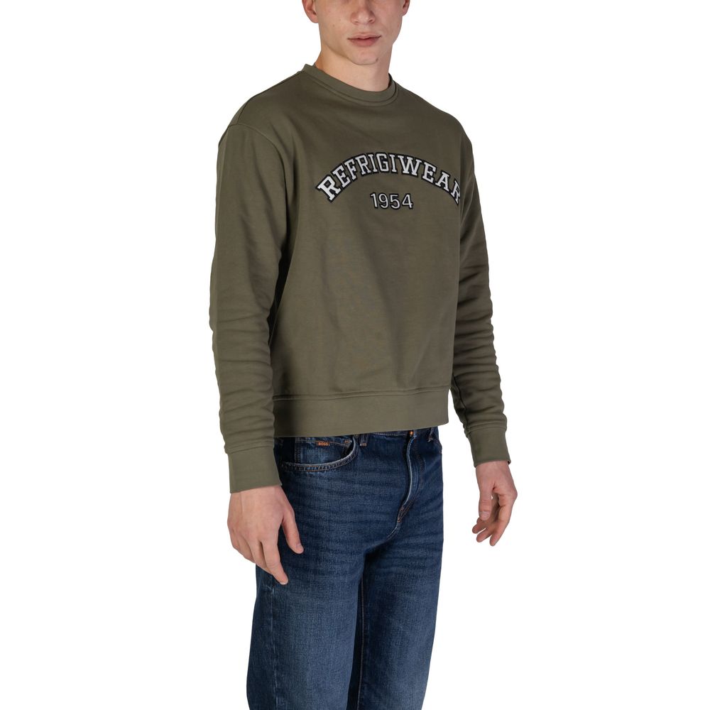 Sweat-shirt Refrigiwear vert en coton