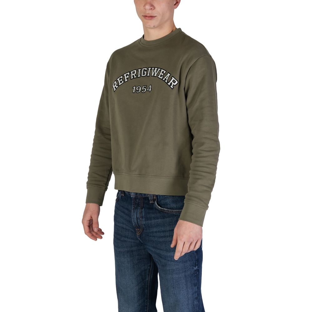 Sweat-shirt Refrigiwear vert en coton