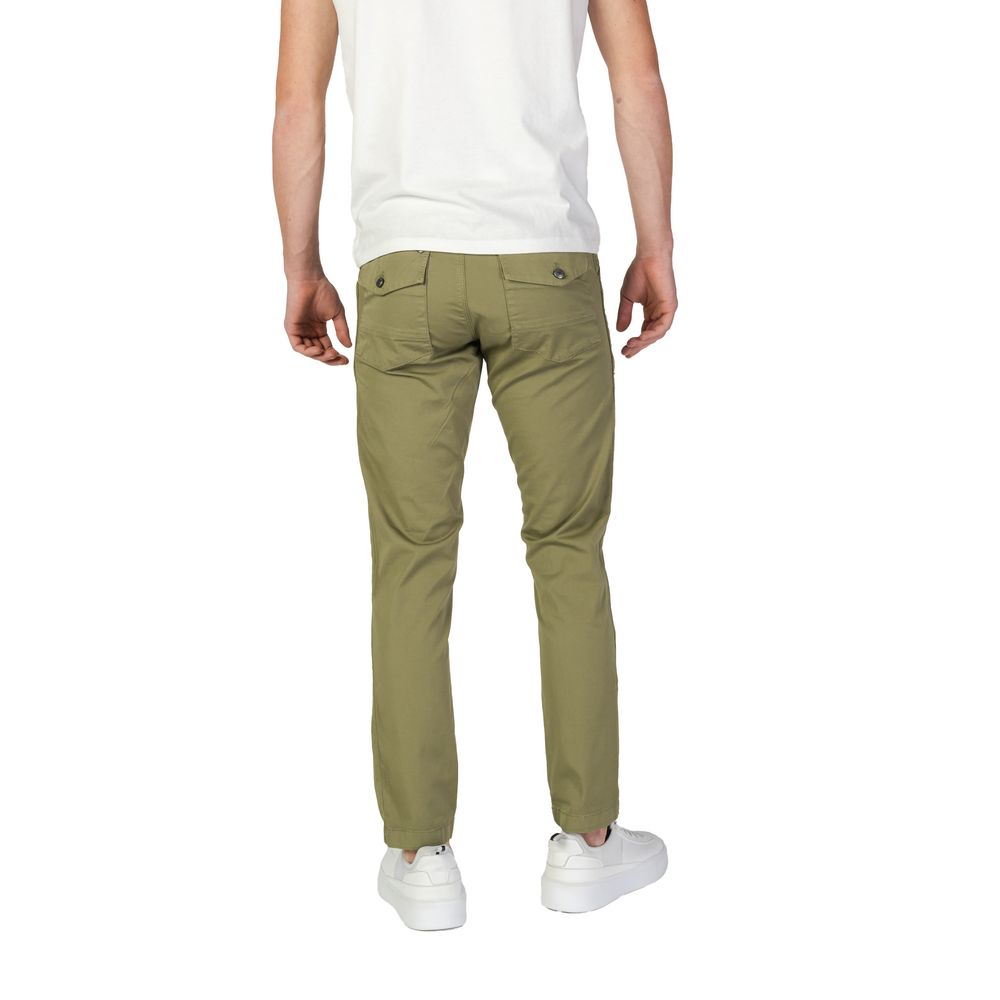Pantalon décontracté en coton vert Refrigiwear