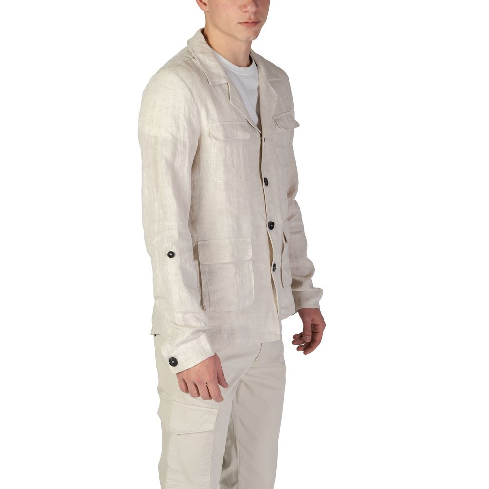 In My Hood Beige Blazer for Men detail view