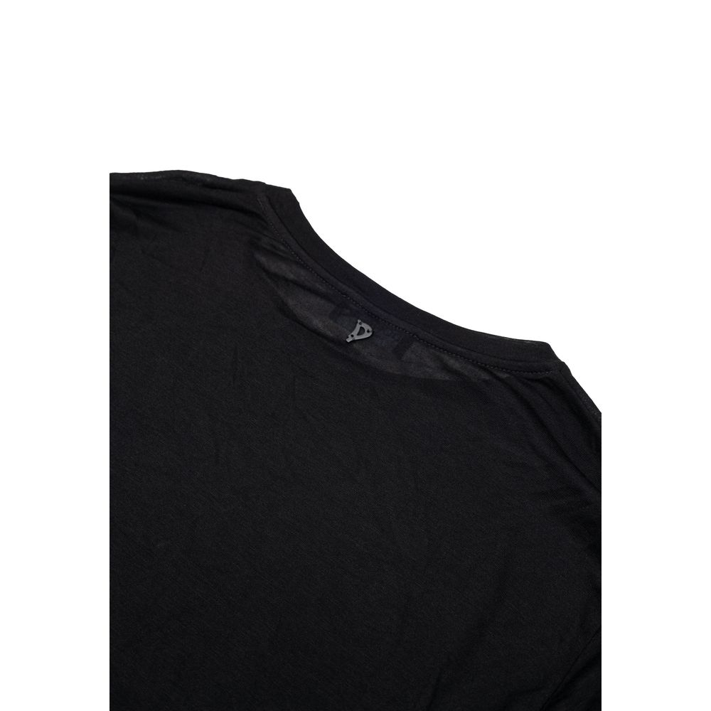 T-shirt noir en viscose Dondup