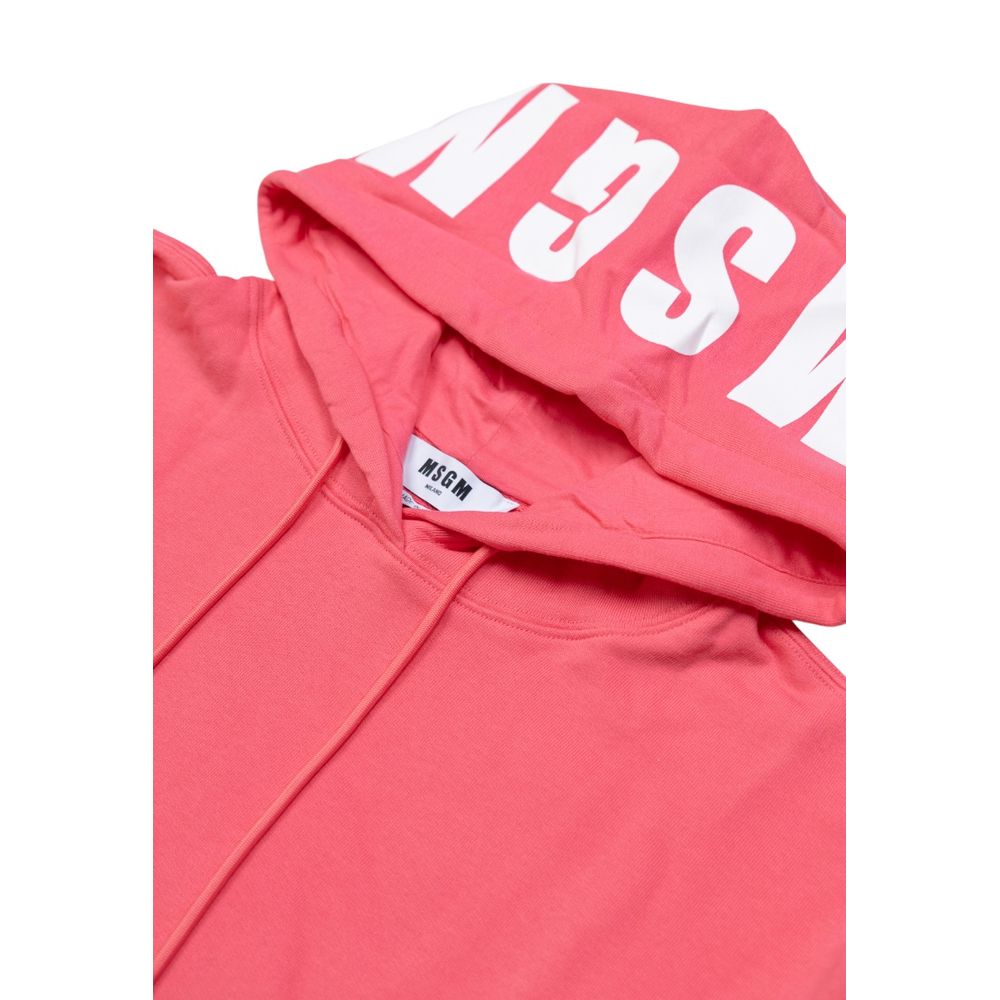 MSGM Sweat à Capuche en Coton Multicolore