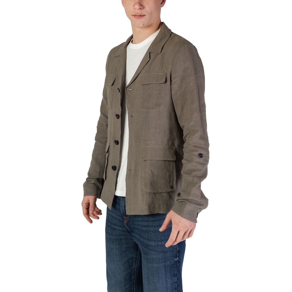 In My Hood Green Blazer for Men side view