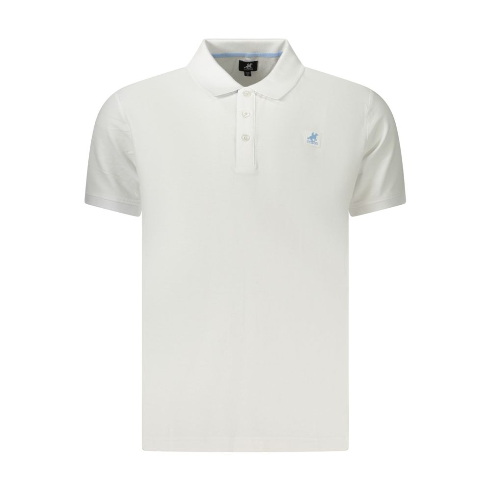 Polo blanc pour homme en coton U.S. Grand