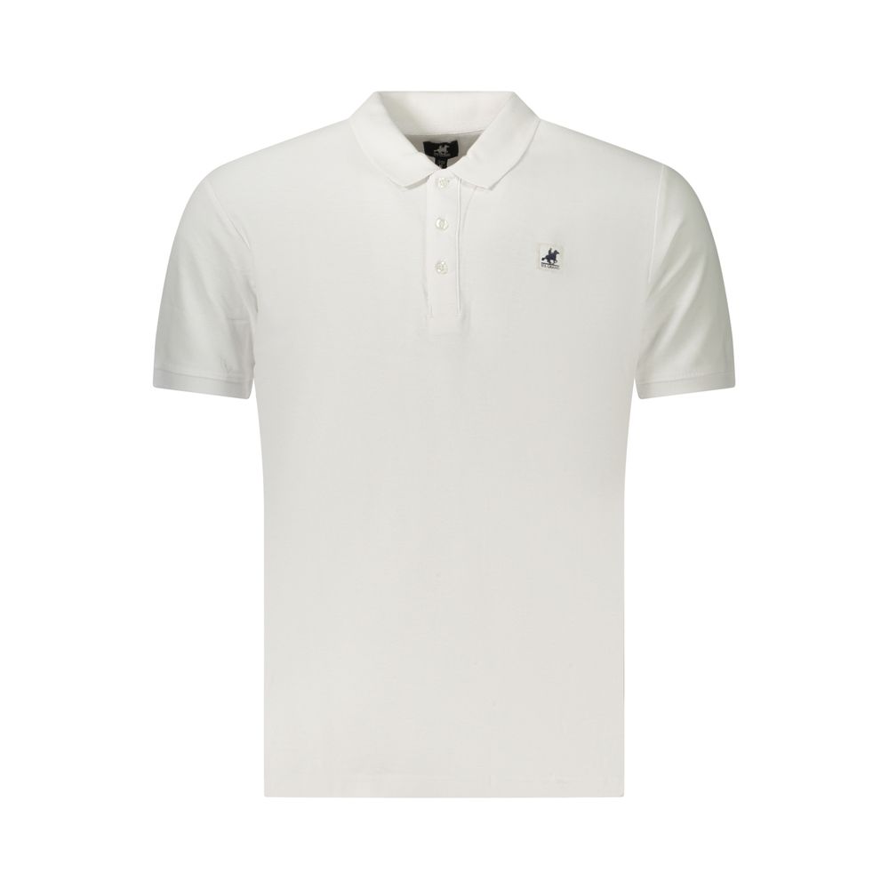 Polo blanc pour homme en coton U.S. Grand