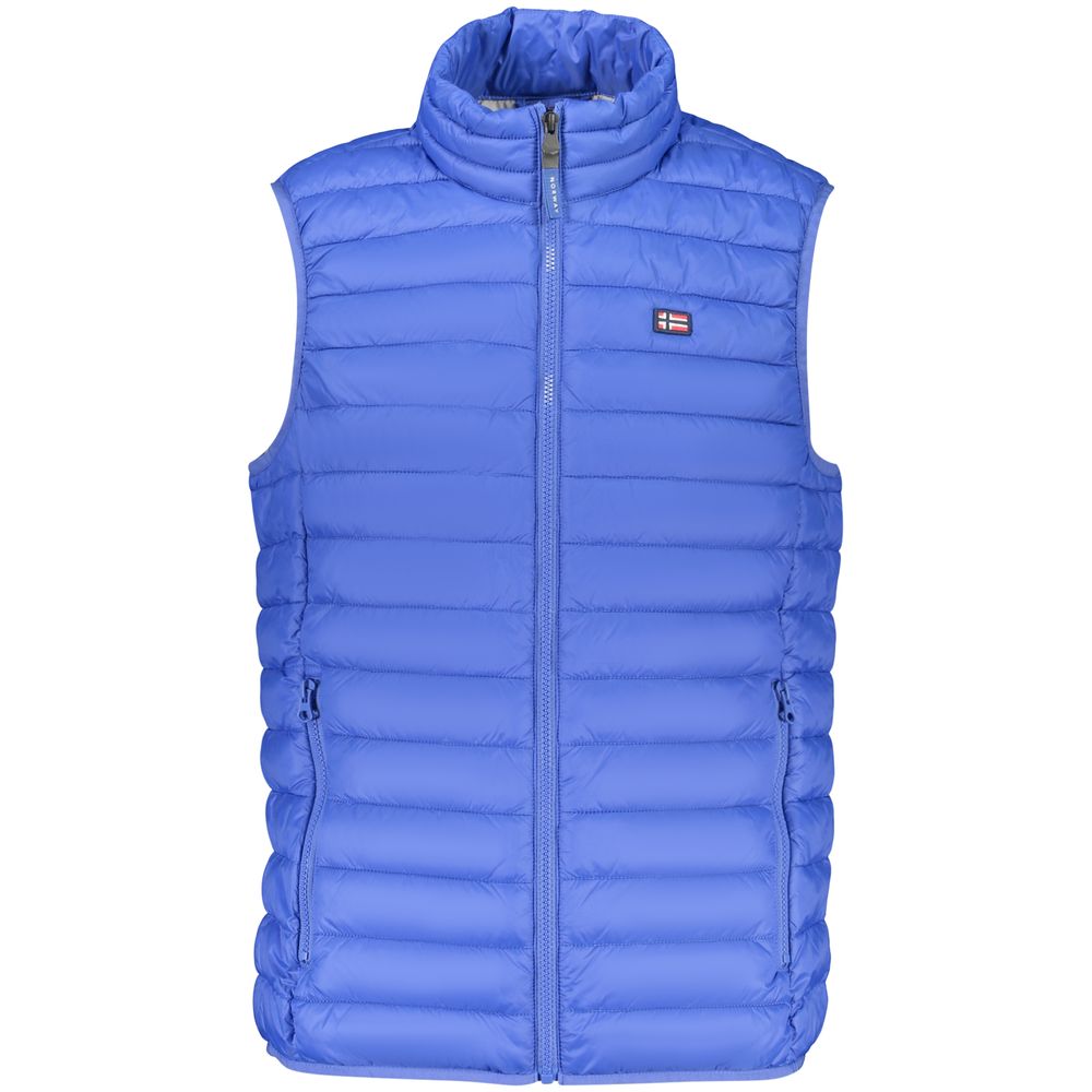 Norvège 1963 Gilet en polyester bleu pour homme
