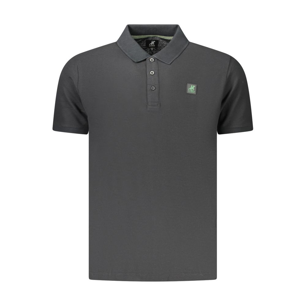 Polo en coton noir U.S. Grand pour homme