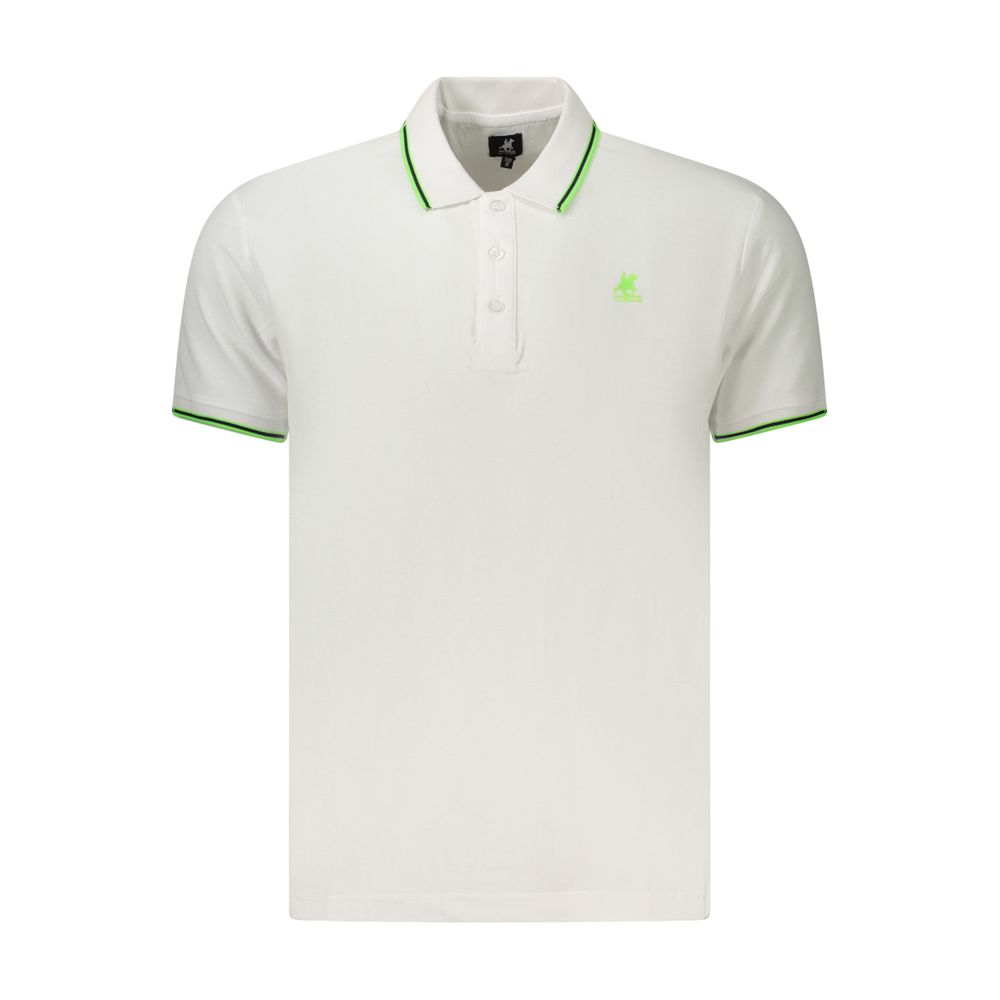 Polo blanc pour homme en coton U.S. Grand