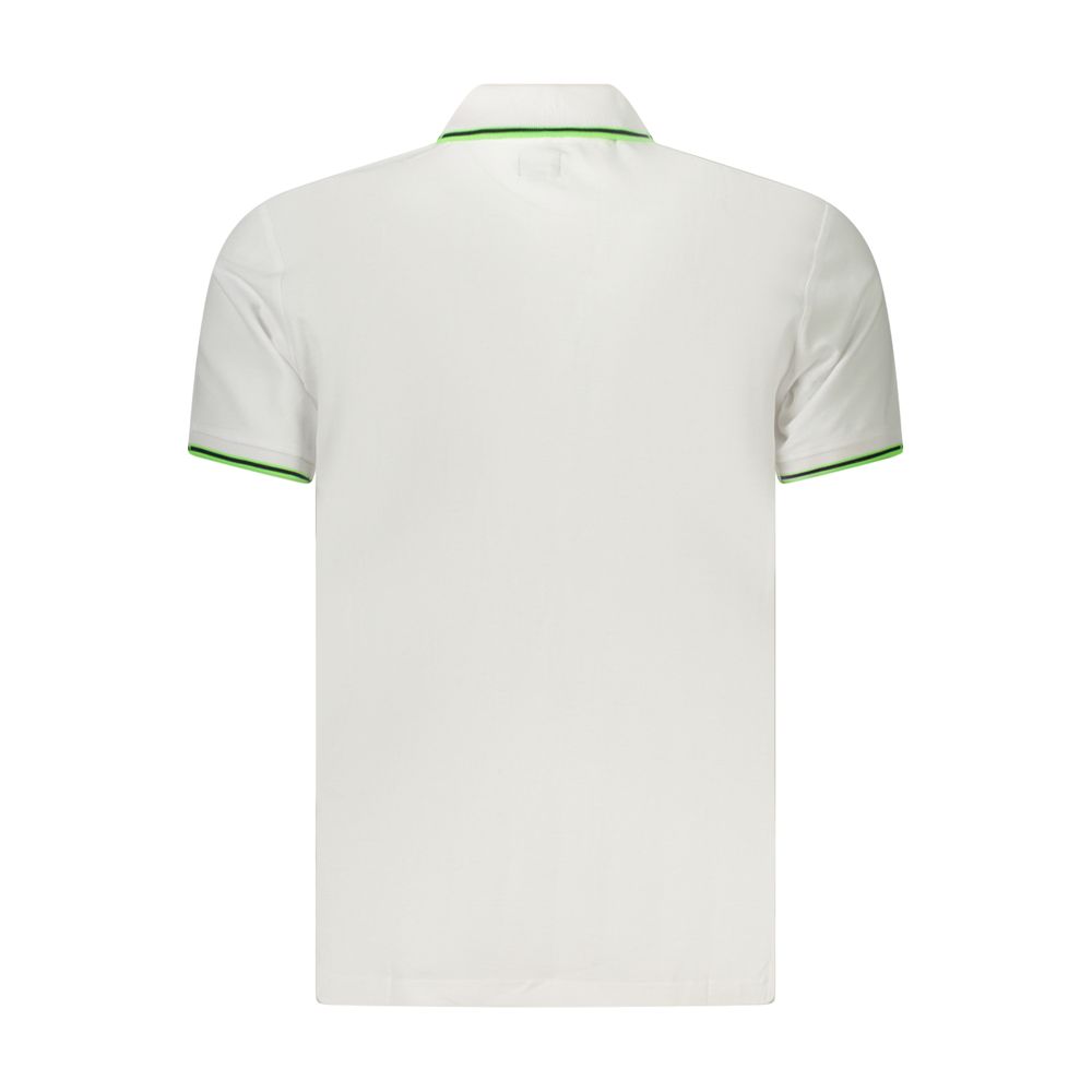 Polo blanc pour homme en coton U.S. Grand