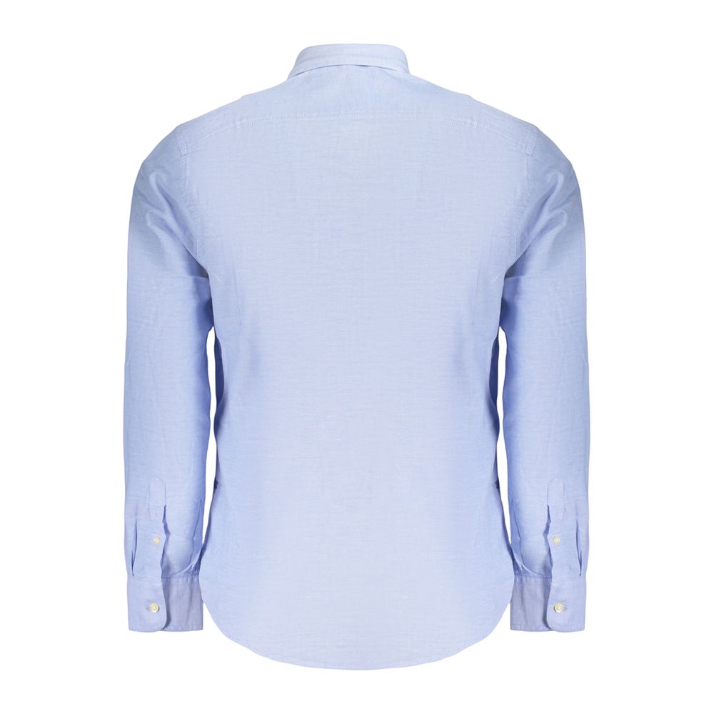 Chemise américaine en coton Azzurro pour homme